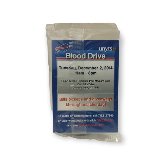 Unyts Buffalo Bills Blood Drive 2014 Collectible 10 Card Sealed Pack - Picture 3 of 3